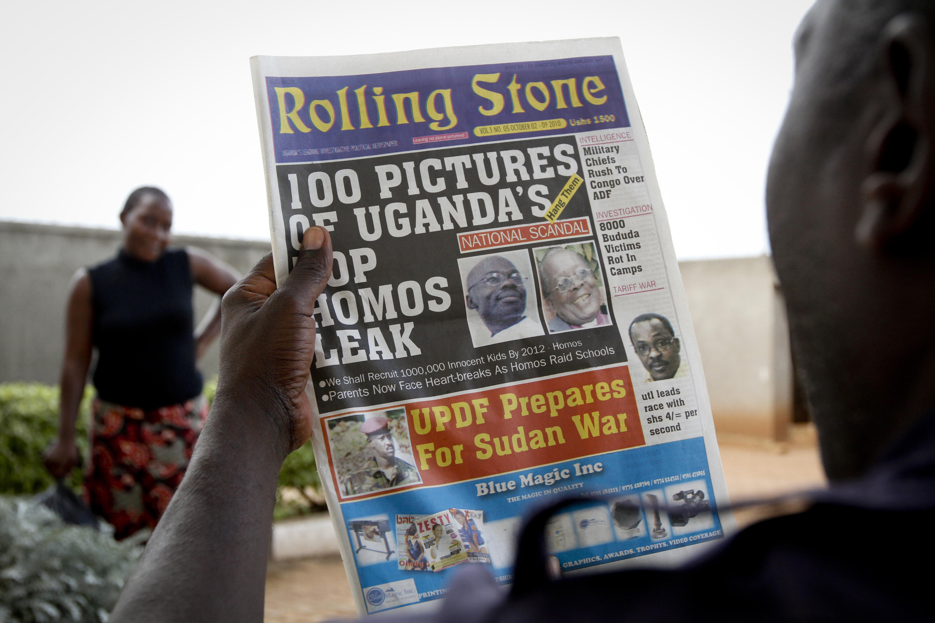 Förföljelsen har varit stor i Uganda. Vissa medier har till och med kartlagt homosexuella.