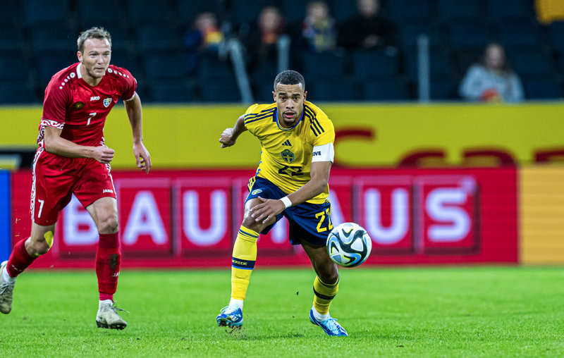 Robin Quaisons Sverige kommer, med största sannolikhet, missa EM 2024. Arkivbild.