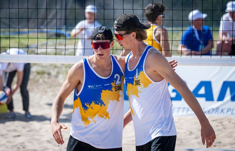 MALMÖ 2025-06-13 Elmer Andersson (till vänster) och Jacob Hölting Nilsson. Arkivbild.