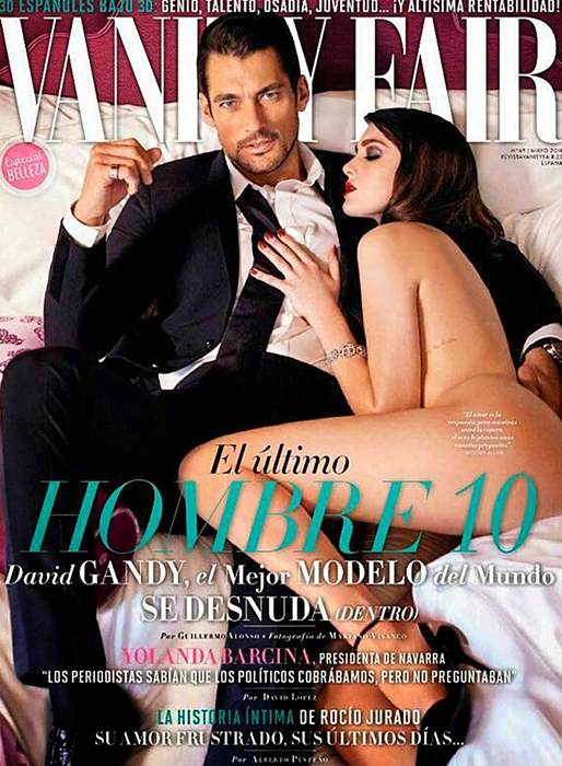 David Gandy på omslaget till spanska Vanity Fair. David Gandy på omslaget till spanska Vanity Fair.