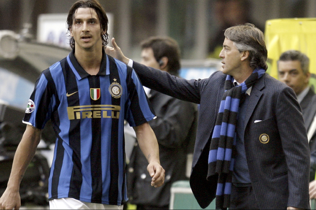 Roberto Mancini och Zlatan Ibrahimovic kom överens i Inter. 