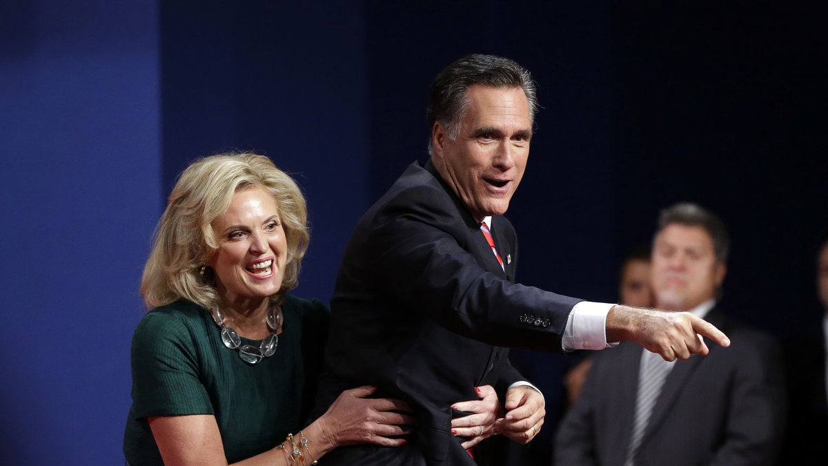 Romney med sin fru Ann.