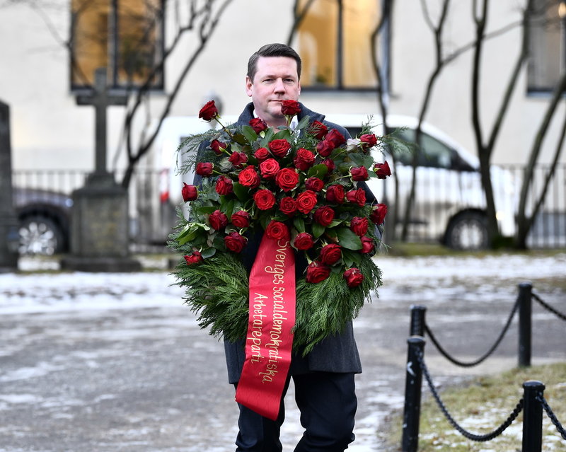 Socialdemokraternas partisekreterare Tobias Baudin.