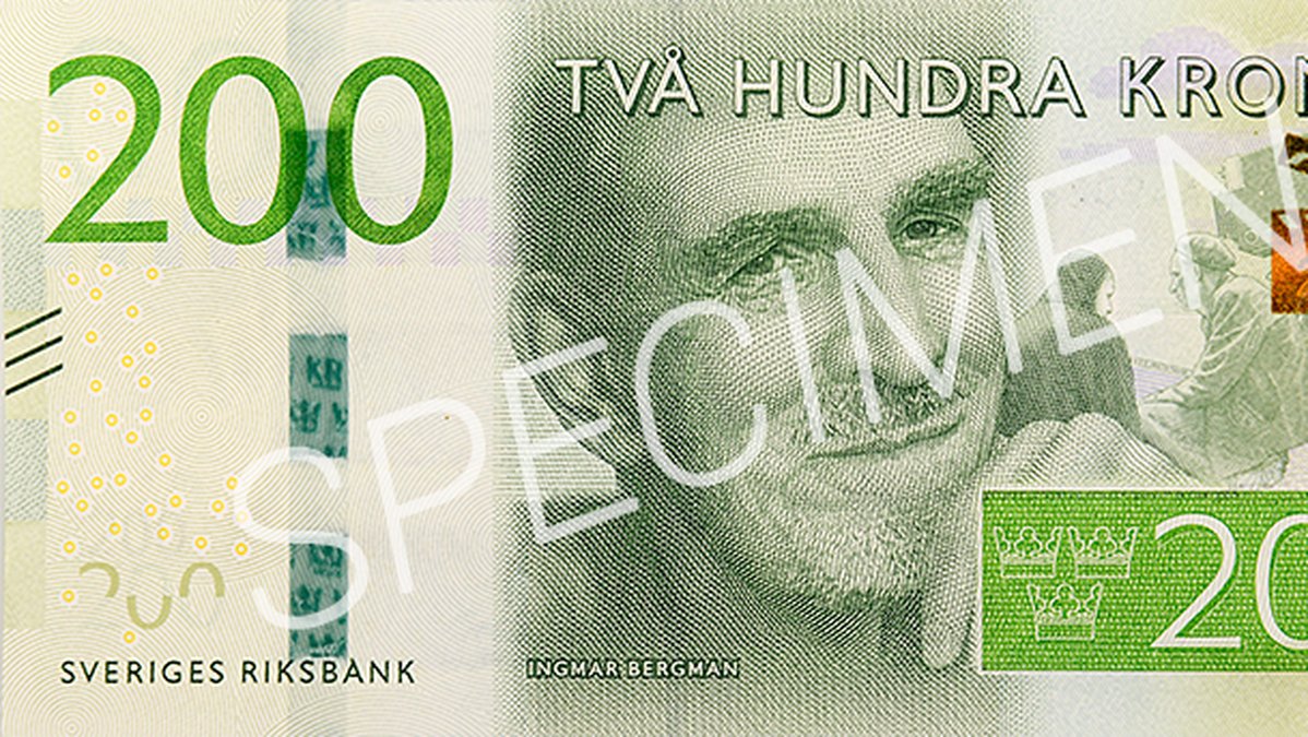Den sprillans nya 200-kronorssedeln med Ingmar Bergman introducerades i oktober 2015.
