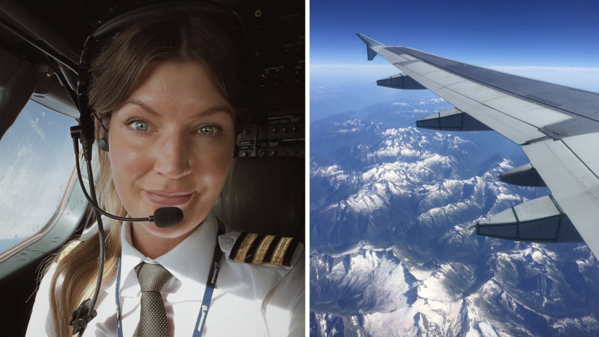 Maria Pettersson har jobbat som pilot sedan 2014. 
