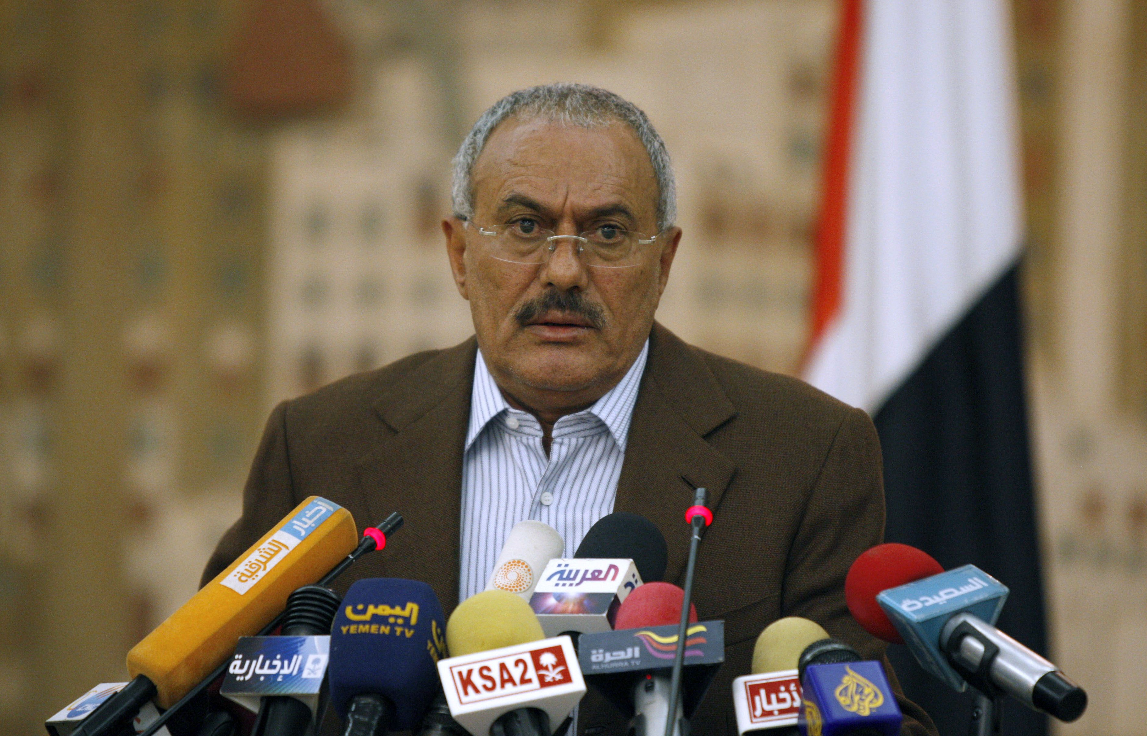 Ali Abdullah Saleh, Avgår, USA, Revolution, Uppror, Jemen, Demonstration, President