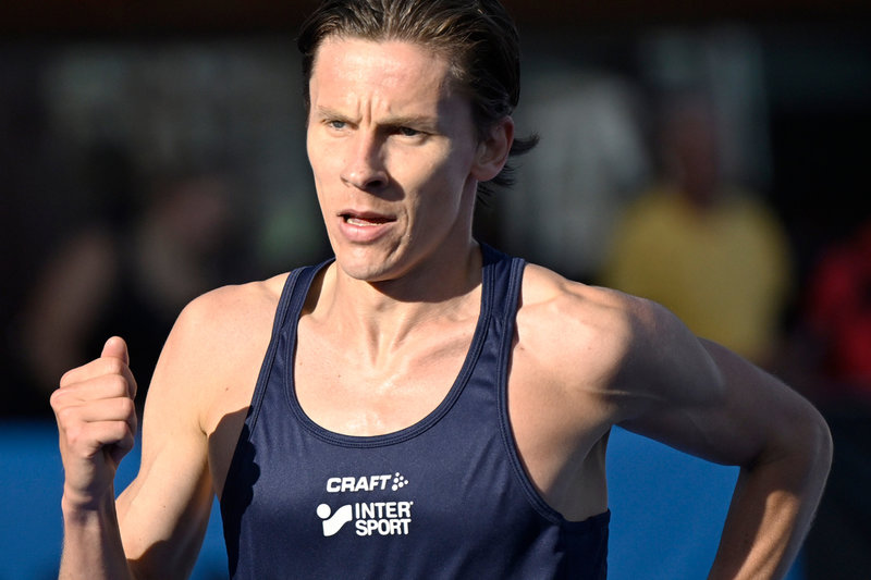 Löparstjärnan Andreas Almgren springer 10 km i dag. Arkivbild.