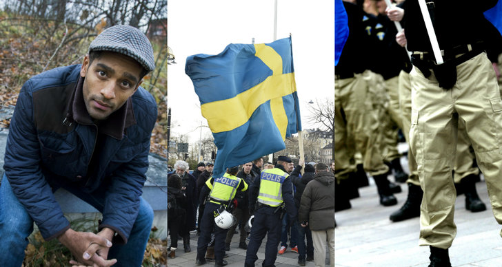 våld, Nazism, Rasism, Kämpa Stockholm, Demonstration, Alexander Karim, Kämpa Sthlm, Debatt