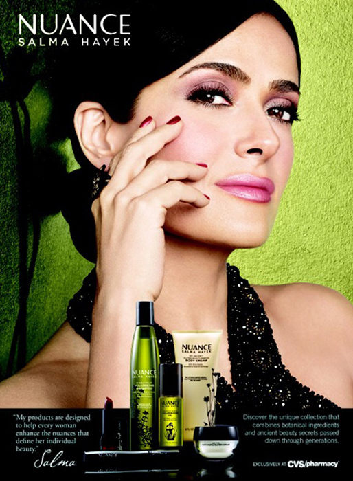 Salma Hayek är det nya ansiktet för Nuance. Salma Hayek är det nya ansiktet för Nuance.