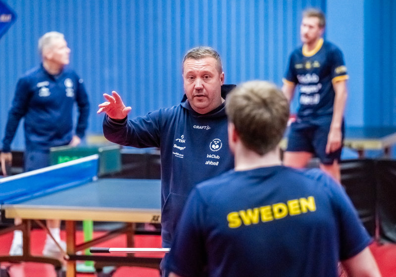 Marcus Sjöberg, förbundskapten för herrlandslaget, under lägret i Malmö inför lag-VM i London.