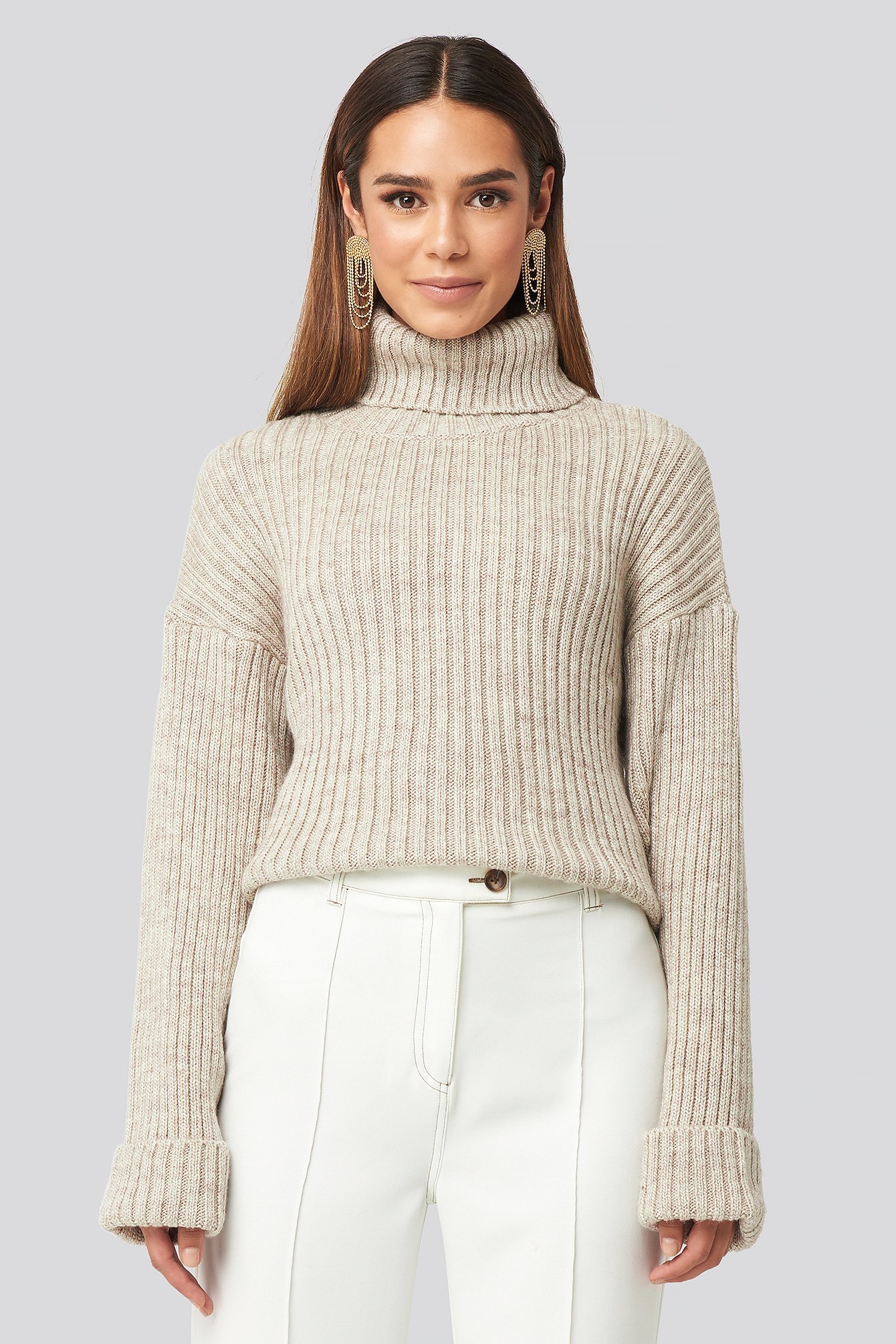 beige polokrage beige polokrage