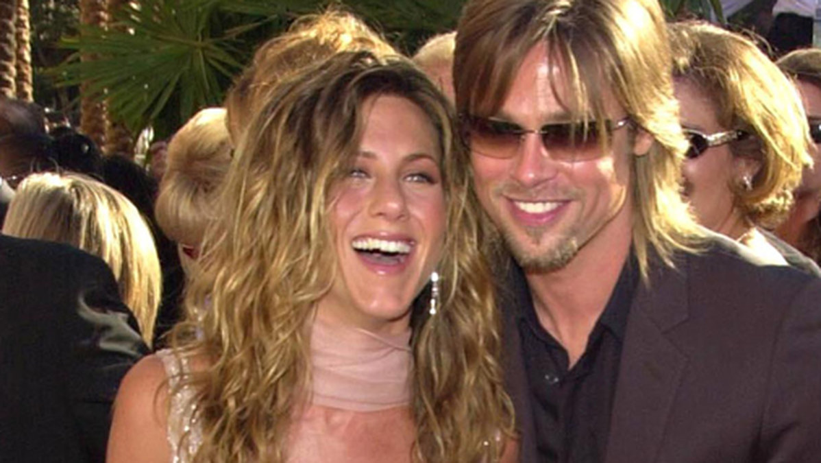Brad Pitt var tidigare gift med Jennifer Aniston. Så här roligt hade dom. 