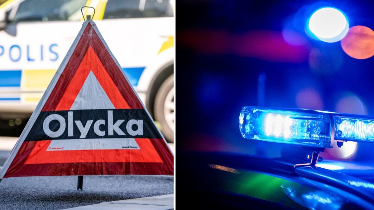 Person påkörd – hade klivit ur bilen på landsväg