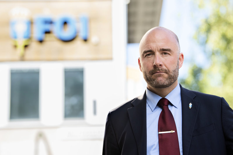 Johan Norberg, säkerhetspolitisk analytiker vid Totalförsvarets forskningsinstitut (FOI). Arkivbild.