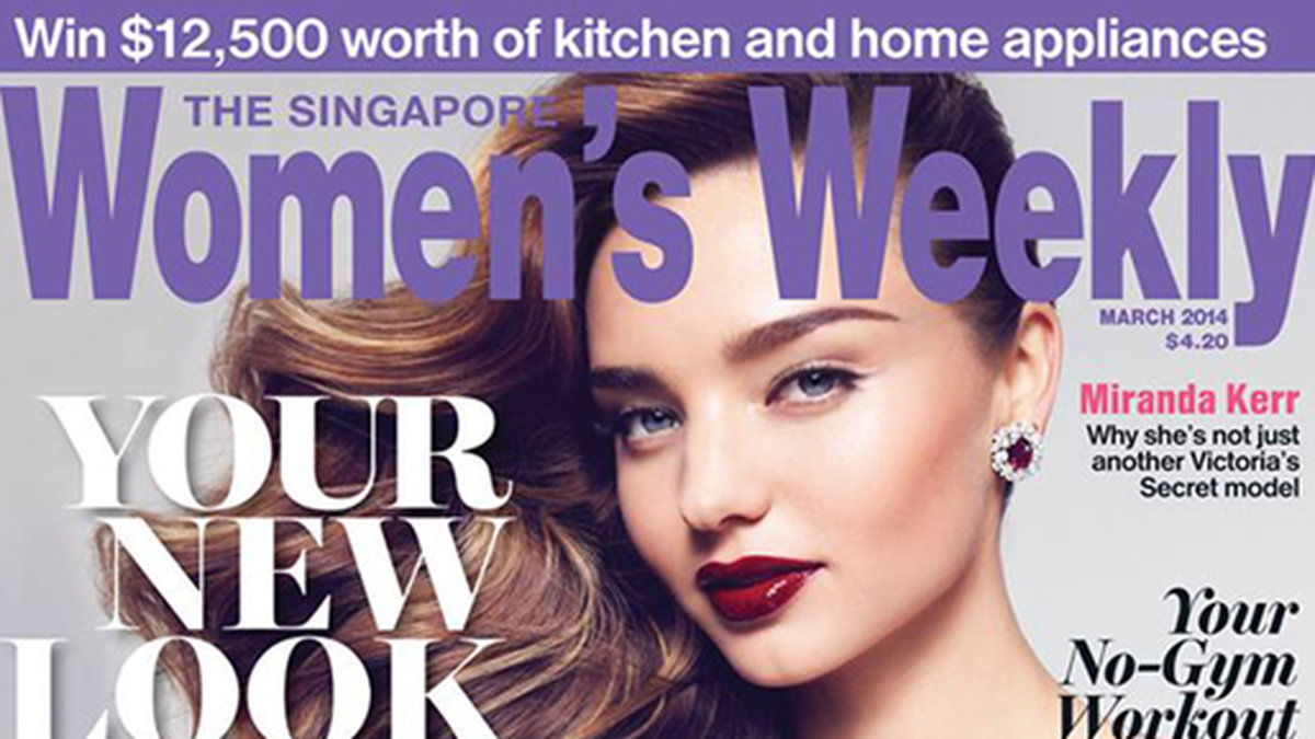 Miranda Kerr på omslaget till Womens Weekly.