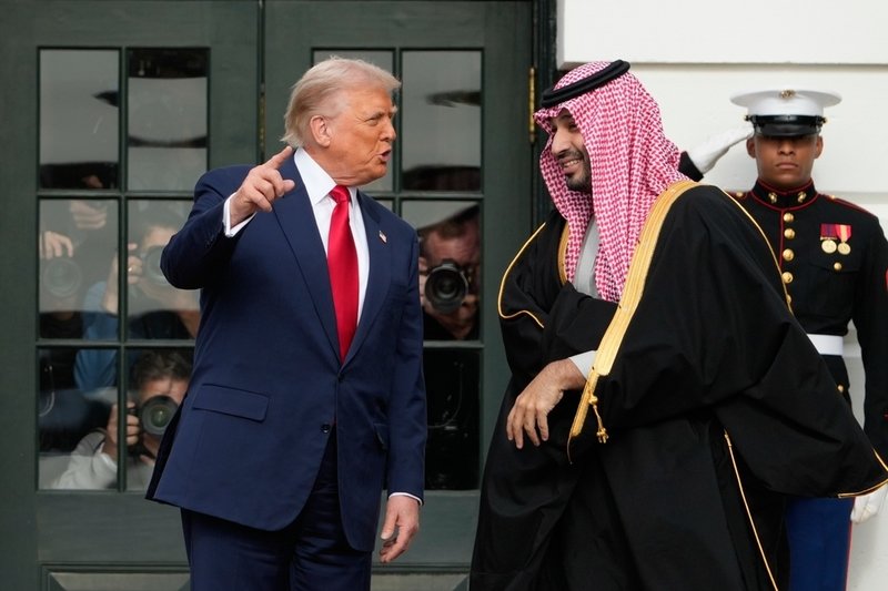 President Donald Trump har välkomnat kronprins Mohammed bin Salman till Vita huset.