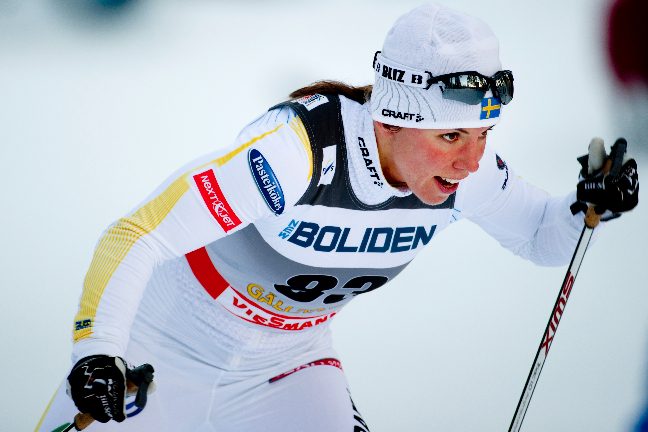 Charlotte Kalla, Marit Björgren, skidor