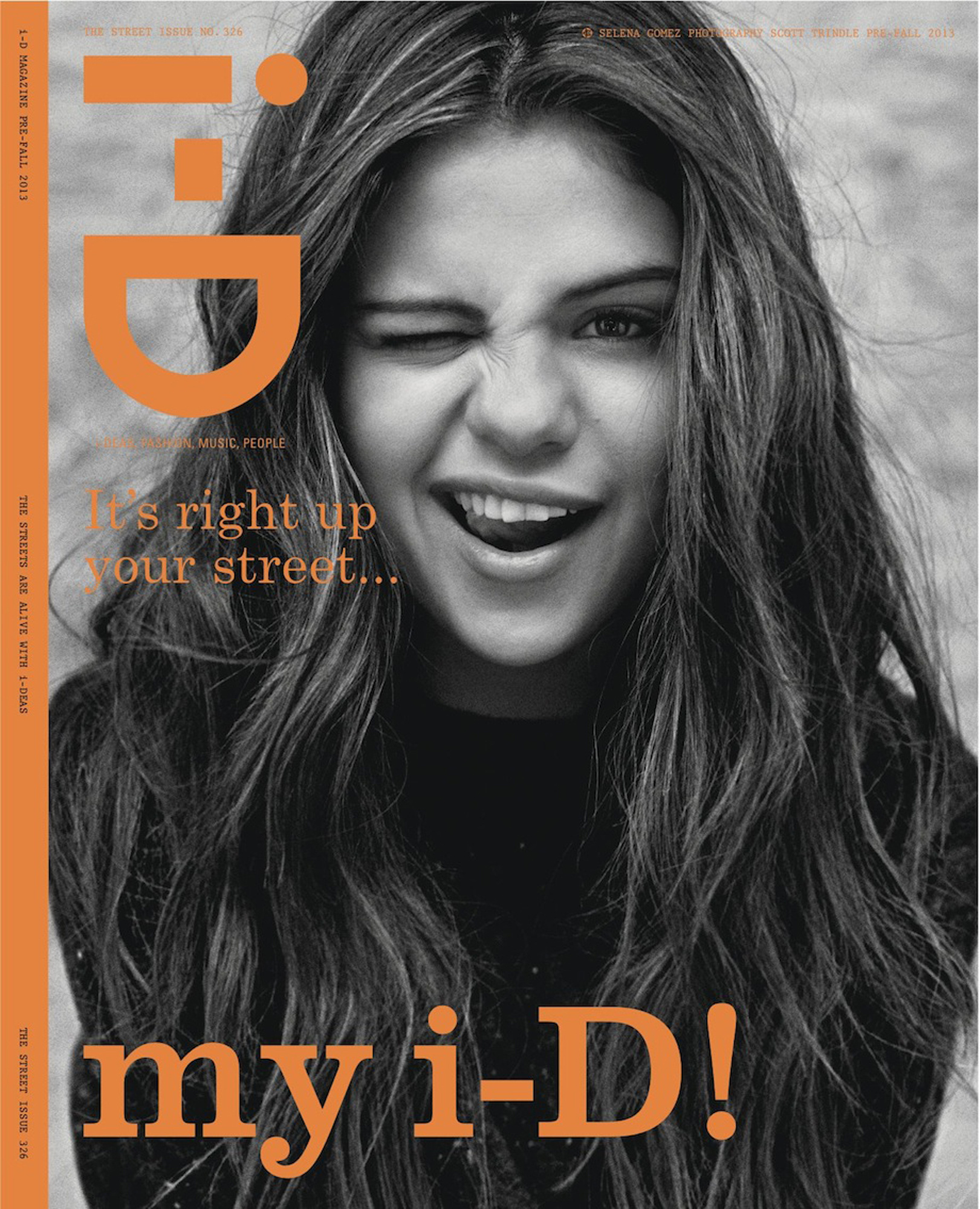 Selena Gomez på omslaget av "i-D".