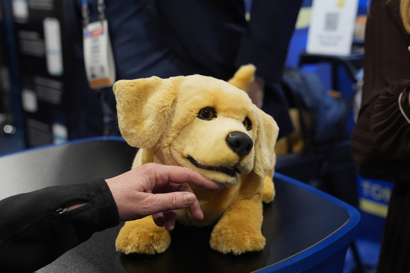 Många digitala men mjuka djur fanns på CES.