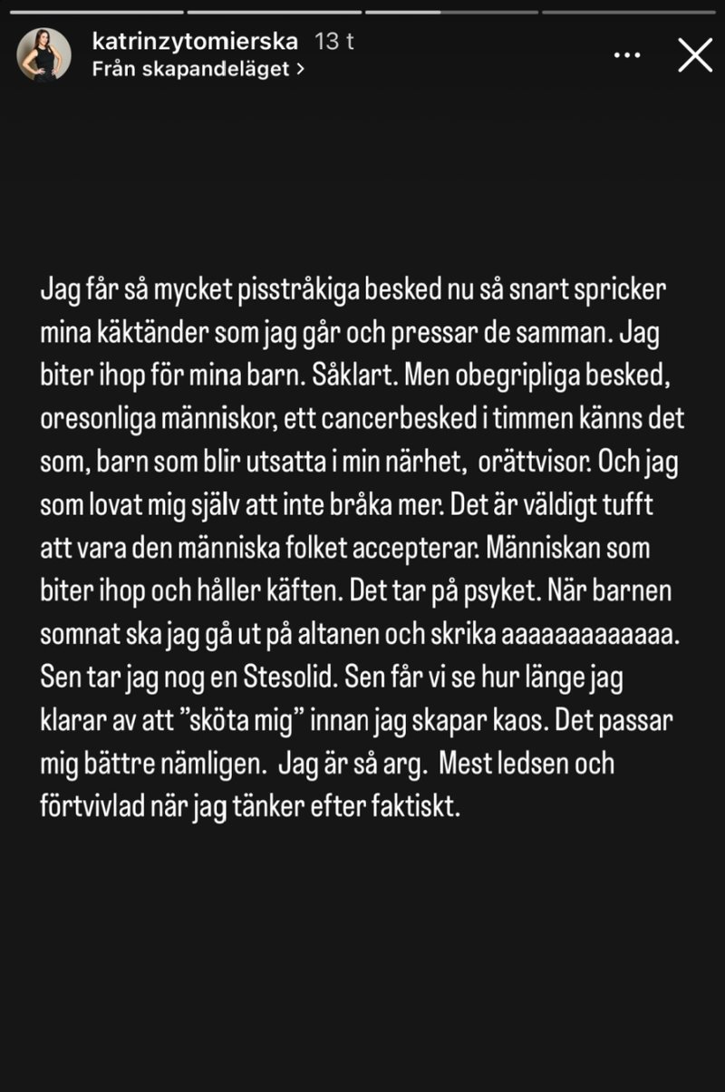 Katrin Zytomierskas story