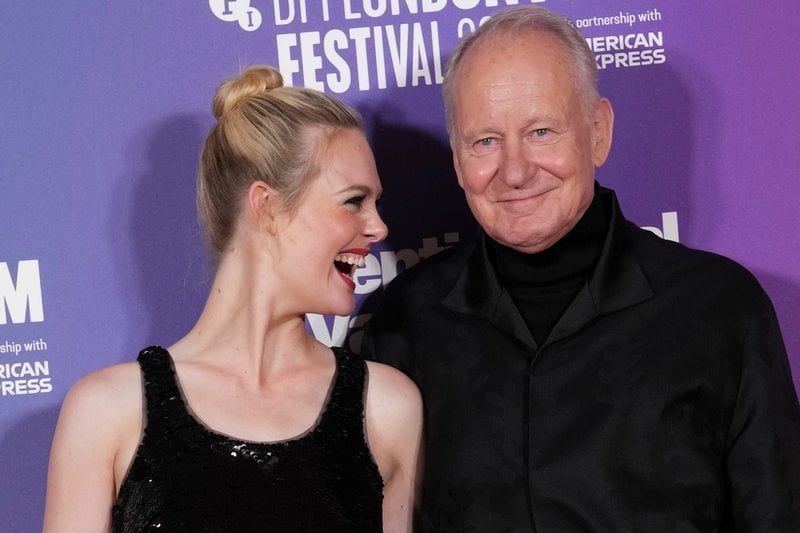 Elle Fanning spelade mot Stellan Skarsgård i den norska filmen "Sentimental value".
