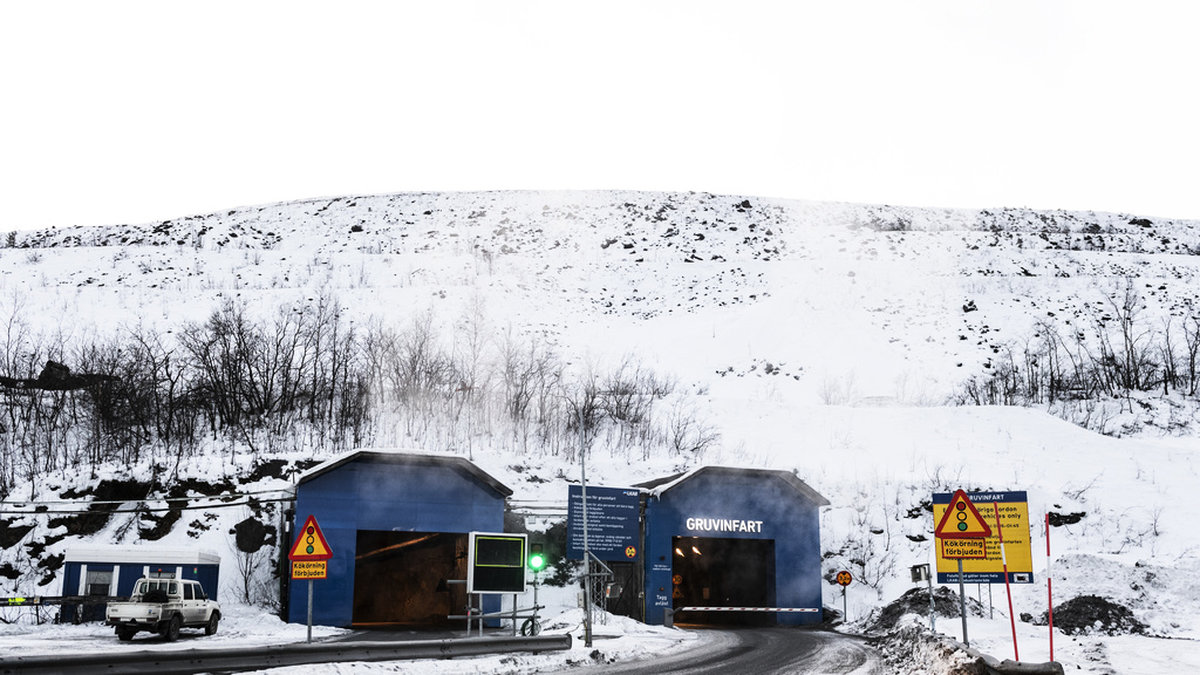 Exportföretagen ser ganska ljust på framtiden. Här infart till gruvan i Kiirunavaara-fjället. Arkivbild.