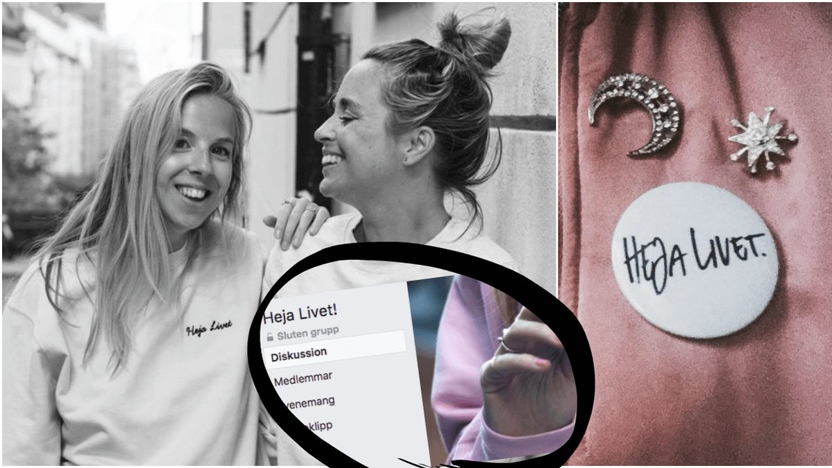 Emely Crona Stenberg är tjejen som tillsammans med bästa vännen Carro Levy grundade Facebook-gruppen "Heja livet" 2014.