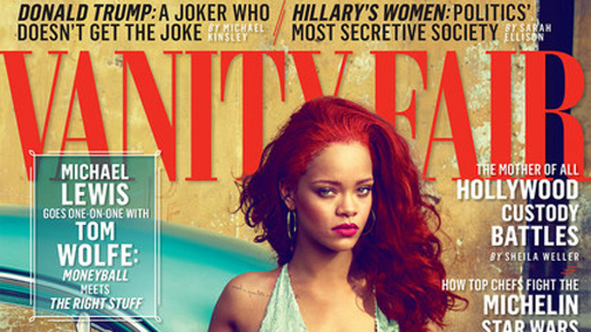 Rihanna på omslaget till Vanity Fair. 