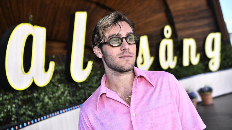Benjamin Ingrosso sitter i karantän tillsammans med mamma Pernilla Wahlgren. Arkivbild.