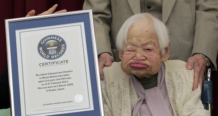 Guinness World Records, Världens äldsta, Japan, Världsrekord
