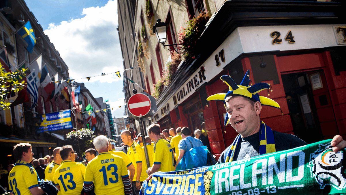 Sverige inleder EM mot Irland.
