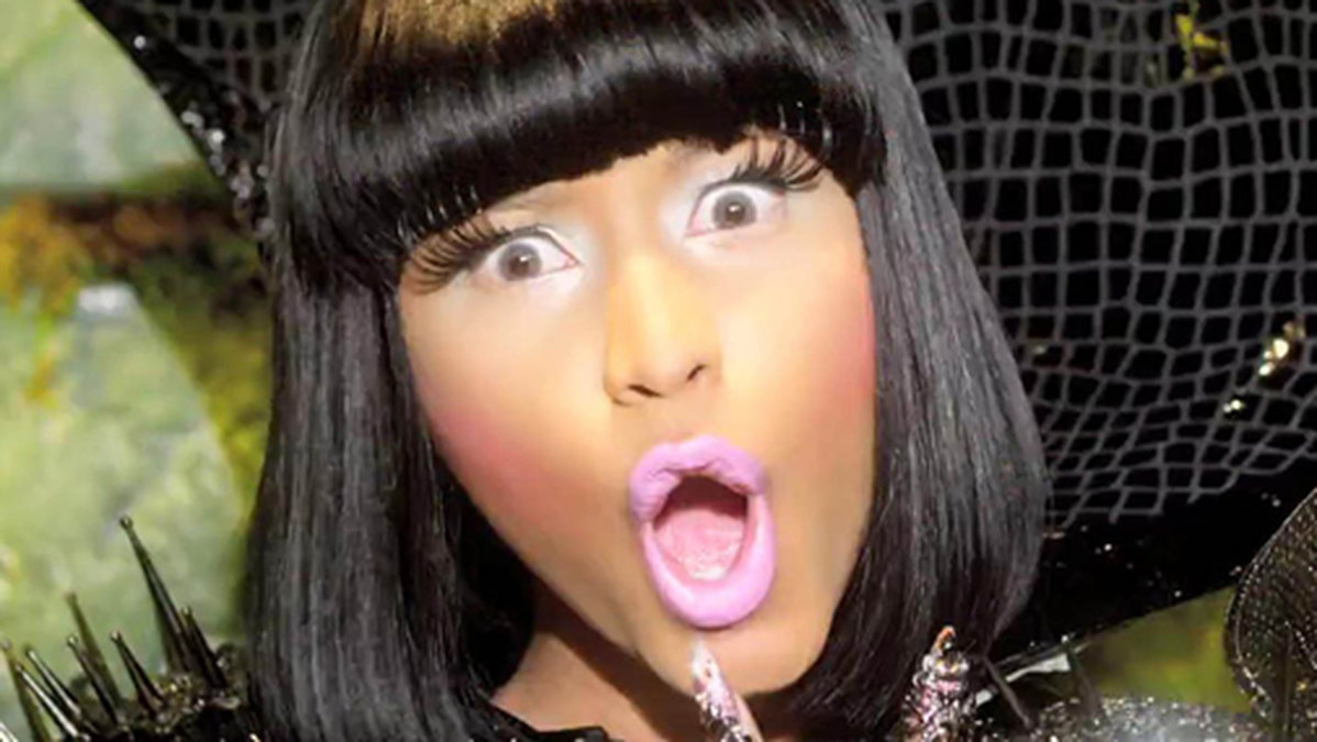 Nicki Minaj med sitt favoritläppstift. 