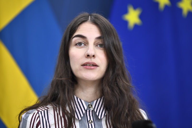 Klimat- och miljöminister Romina Pourmokhtari (L). Foto: Lars Schröder/TT