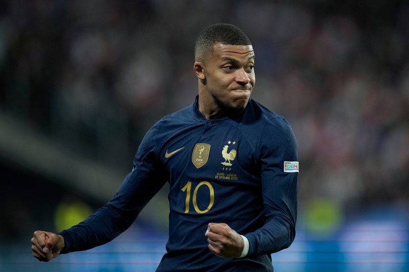 Kylian Mbappé är en framstående figur i Frankrikes landslag. Arkivbild.