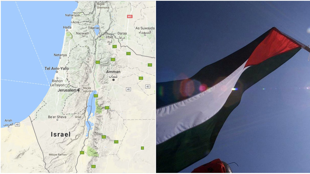 Det område som tidigare hette Palestina på Google Maps har nu inget namn. 