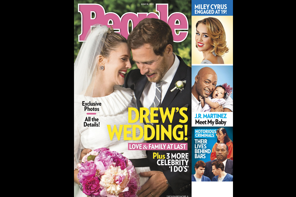 Så här lycklig var hon på bröllopet med sin Will Kopelman som tidningen People förevigade. 