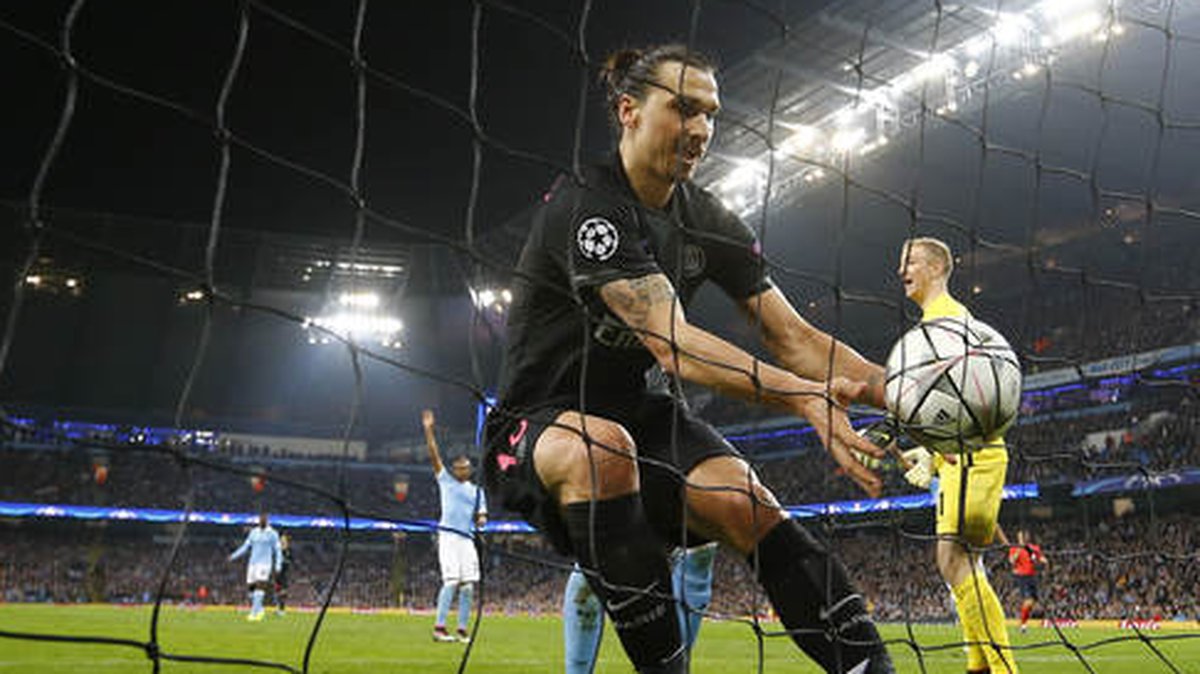 Zlatan och hans PSG åkte ut mot Manchester City i Champions League. 