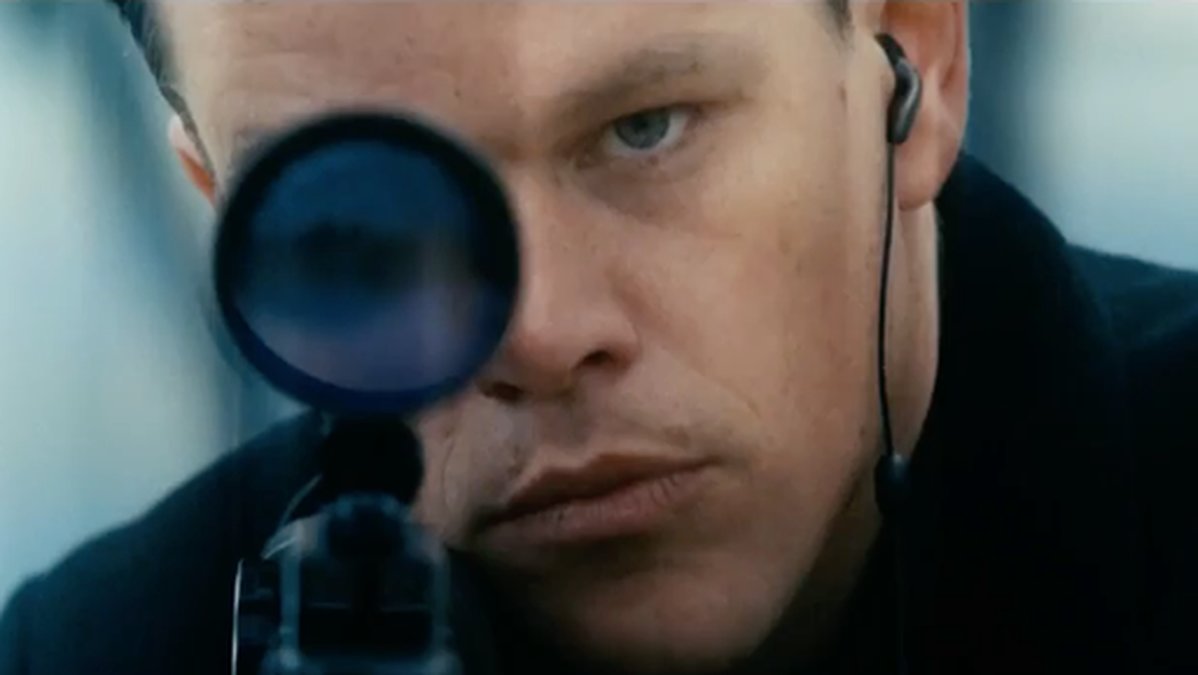 Matt Damon som Jason Bourne.