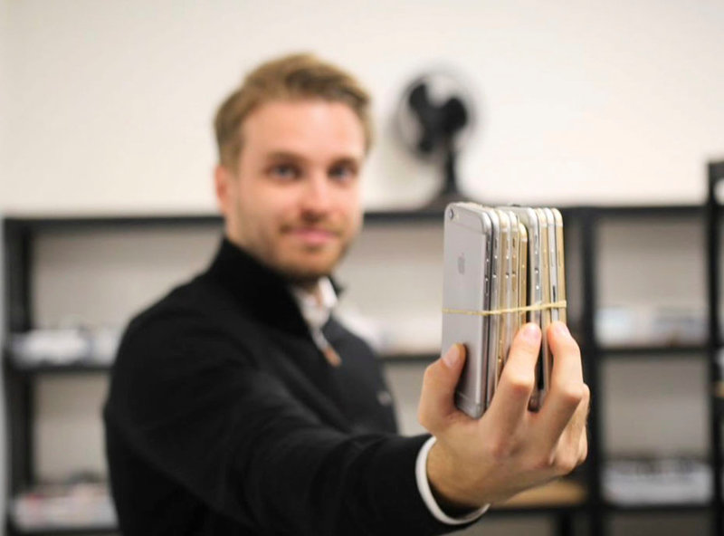 På Refurbee har man en 40-stegsmodell för att testa alla funktioner på produkterna, berättar Nordenchefen Marcus Haglund.