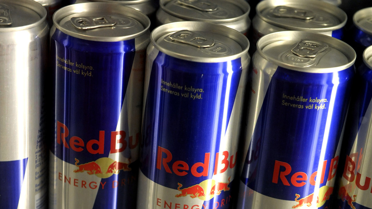Red Bull, den kanske vanligaste energidrycken.