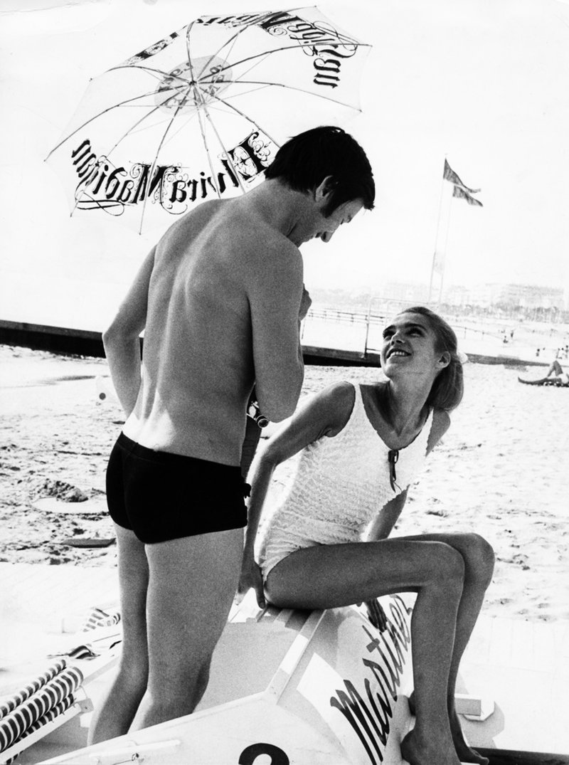 Tommy Berggren och Pia Degermark i Cannes 1967.
