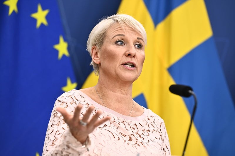 Äldre- och socialförsäkringsminister Anna Tenje (M). Foto: Henrik Montgomery/TT Äldre- och socialförsäkringsminister Anna Tenje (M). Foto: Henrik Montgomery/TT