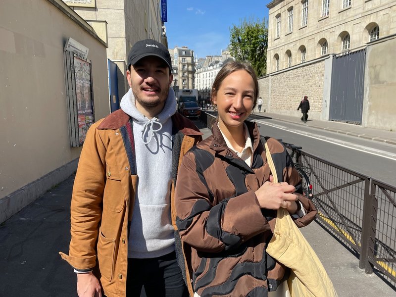 Victor och Camille Vautier tror inte att deras kandidat går till finalrundan. ”Så då gäller det som vanligt att rösta emot någon, snarare än för”, säger Victor.
