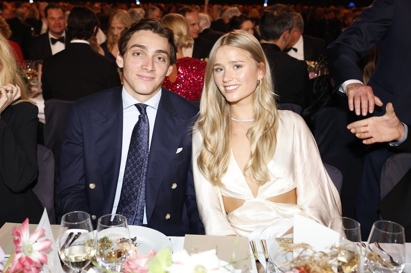 Armand Duplantis och hans blivande fru Desiré Inglander. Arkivbild.