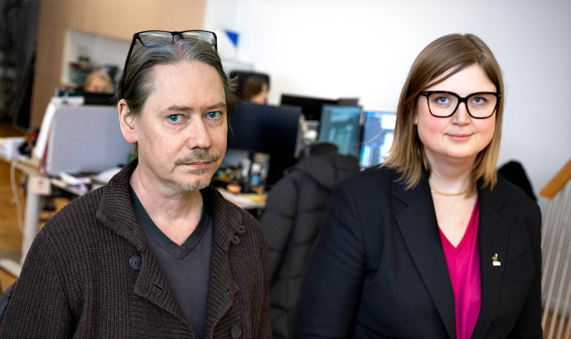 Thomas Andersson och Susanna Pettersson på Ecpat Sverige. 