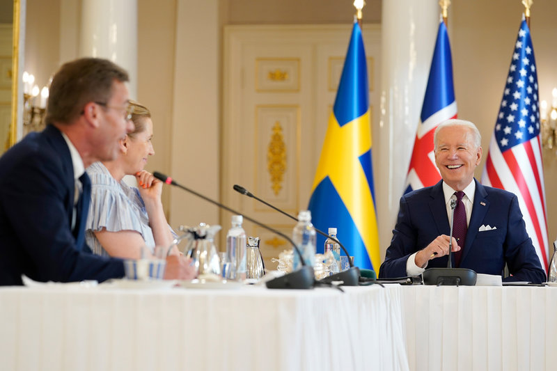 USA-Nordentoppmötet inleddes med kamerorna på.