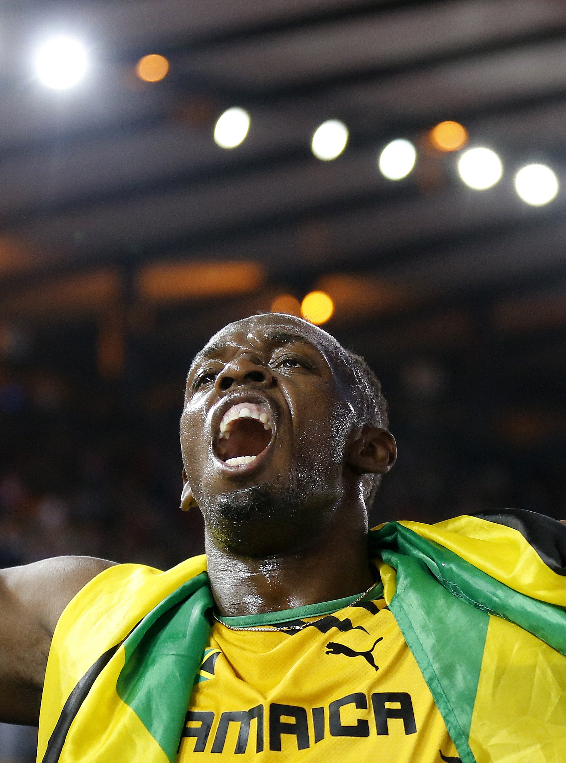 En annan framgångsrik idrottare från Jamaica, Usain Bolt. 