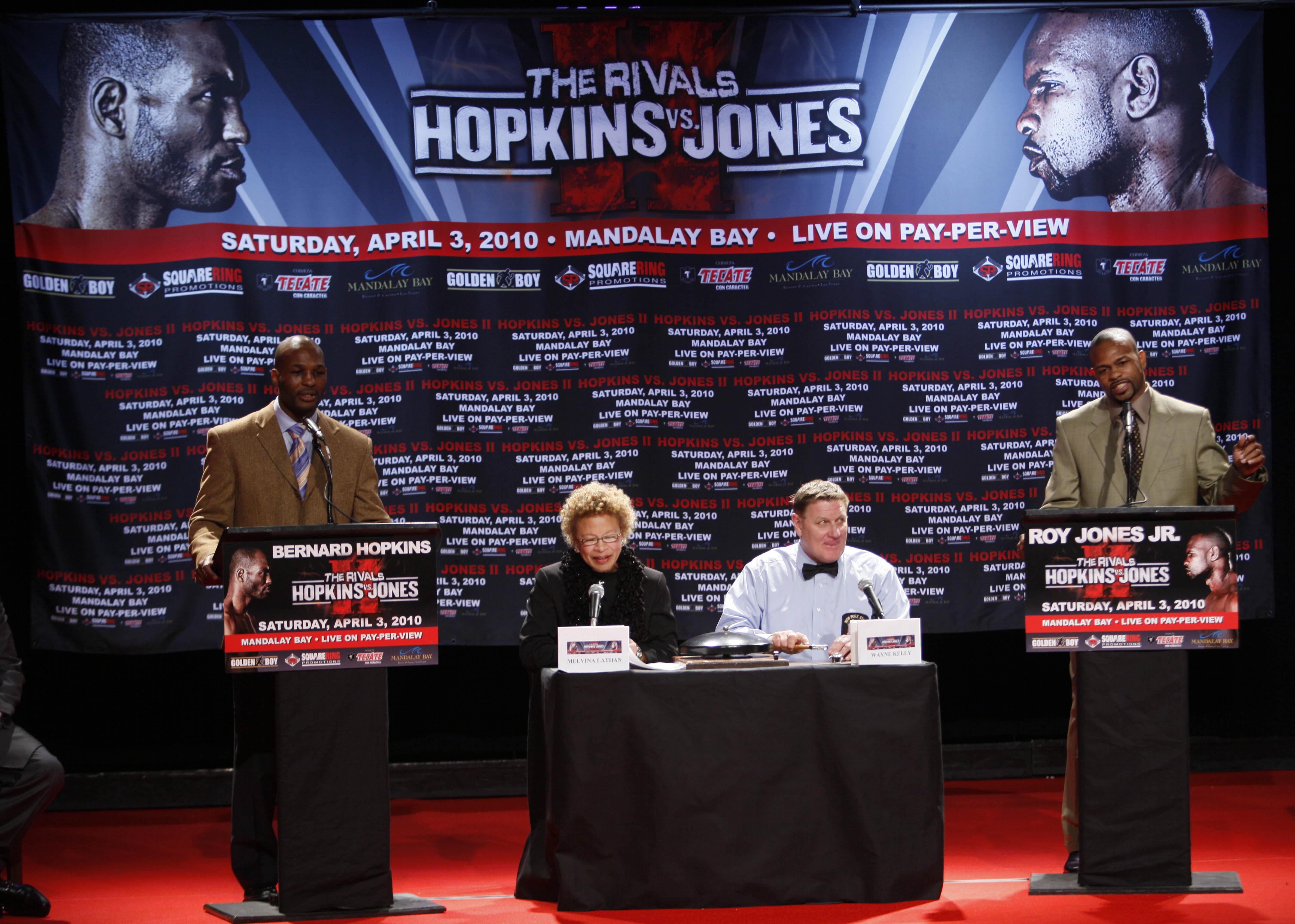 Las Vegas, Bernard Hopkins, boxning, Roy Jones Jr, legender