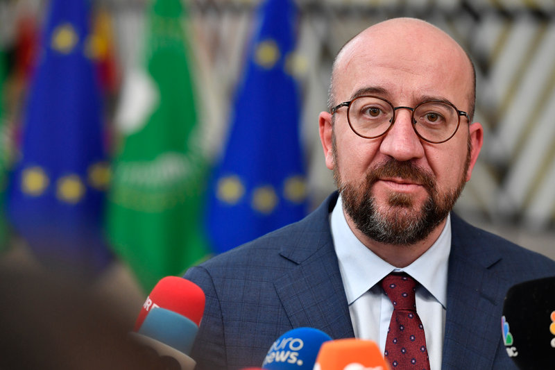 EU:s rådsordförande Charles Michel. Bild från tidigare i februari.