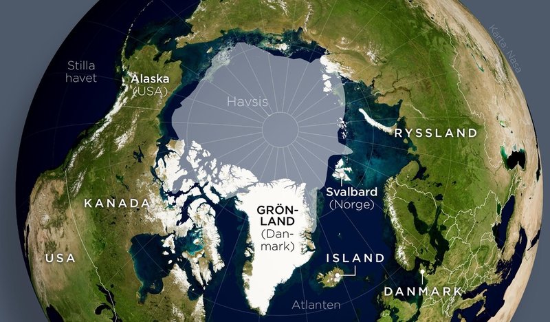 Isen i Arktis smälter, vilket gör att nya viktiga farleder öppnar sig under delar av året. Dessa är av stor vikt för alla inblandade stormakter.